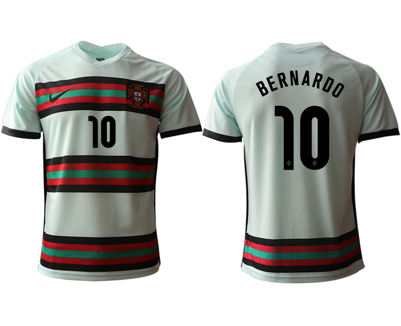 Men 2021 European Cup Portugal away aaa version grey #10 Soccer Jersey